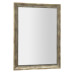 DEGAS zrcadlo v dřevěném rámu 716x916mm, černá/starobronz