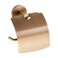 X-ROUND COPPER držák toaletního papíru s krytem, měď mat