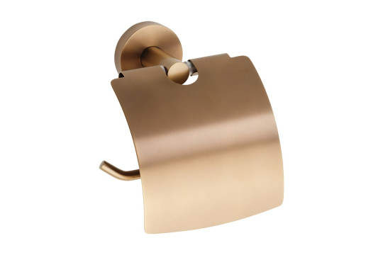 X-ROUND COPPER držák toaletního papíru s krytem, měď mat