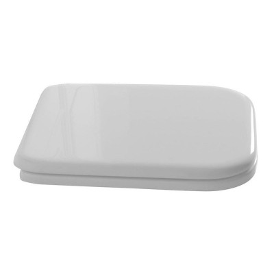 WALDORF WC sedátko Soft Close, polyester, bílá/chrom