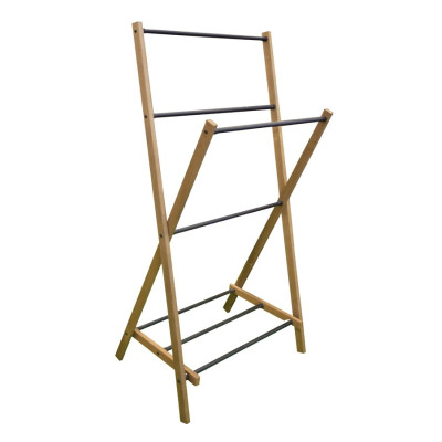 WING skládací stojan na ručníky 58x103x35cm, jasan