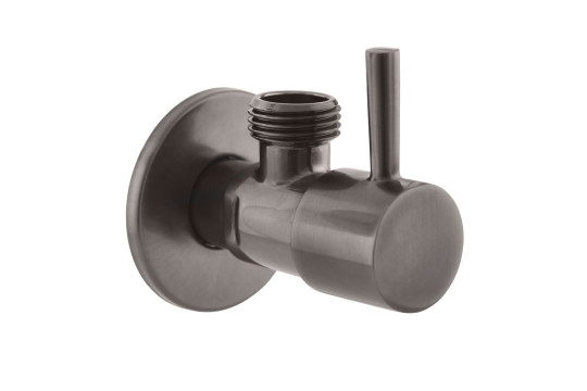 Rohový ventil s keramickým vrškem 1/2"x3/8", gun metal