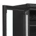 Chladicí skříň prosklené levé dveře TEFCOLD CEV 425 BLACK L/H