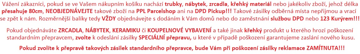 INFORMACE PRO VOLBU PŘEPRAVY