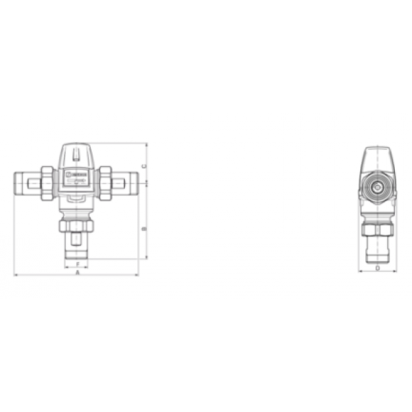 ESBE VTS 552 Termostaticky smesovaci ventil 1\" (45°C - 65°C) Kvs 3,4 m3/h?