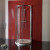 LUCIS LINE půlkruhová sprchová zástěna 900x900mm, čiré sklo
