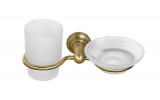 DIAMOND mýdlenka, sklenka, bronz