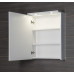 KAWA galerka s LED osvětlením 50x70x25,5cm, bílá