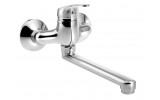 AQUALINE 35 nástěnná baterie rozteč 100 mm, ramínko ploché, 220 mm, chrom