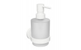 X-ROUND WHITE dávkovač mýdla MINI, mléčné sklo, 200ml, bílá