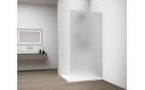 ESCA WHITE MATT jednodílná sprchová zástěna k instalaci ke stěně, matné sklo, 1000 mm