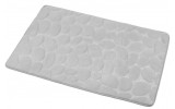 Koupelnová předložka, 50x80 cm, 100% mikrovlákno, protiskluz, šedá