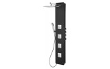 SPIRIT SQUARE termostatický sprchový panel nástěnný, 250x1550mm, černá