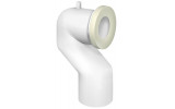 WC koleno 90°, průměr 110 mm, ABS/bílá