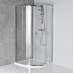ARLETA čtvrtkruhová sprchová zástěna 900x900mm, čiré sklo