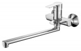 BARON nástěnná umyvadlová/vanová baterie, rozteč 100mm, hubice 338 mm, chrom
