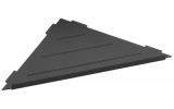 SMART rohová police do spár 297x15x210 mm, černá mat