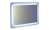 LORDE zrcadlo s přesahem s LED osvětlením 1100x600mm, bílá