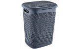KATRE prádelní koš s víkem, 55l, antracit