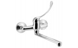 AQUALINE 35 nástěnná baterie, lékařská páka, ramínko ploché, 220 mm, chrom