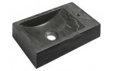 BLOK kamenné umývátko 40x10x22 cm, otvor vpravo, antracit