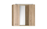 ZOJA/KERAMIA FRESH galerka s LED osvětlením, 70x60x14cm,dub platin