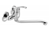 AQUALINE 35 nástěnná baterie rozteč 100 mm, ramínko ploché zvýšené, 220 mm, chrom