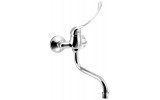 AQUALINE 35 nástěnná baterie rozteč 100 mm, lékařská páka, ramínko S, 177mm, chrom