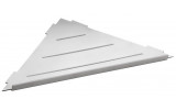 SMART rohová police do spár 297x15x210 mm, leštěná nerez