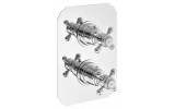 SASSARI podomítková sprchová termostatická baterie, 2 výstupy, chrom (LO89163)