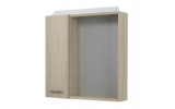 ZOJA/KERAMIA FRESH galerka s LED osvětlením, 60x60x14cm,dub platin , lev