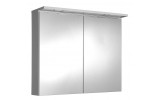 KAWA galerka s LED osvětlením 80x70x24cm, bílá