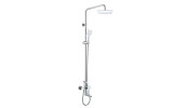 Mereo, Nástěnná baterie Dita 150 mm se sprch. soupravou,otoč.ramínkem, ruční a talíř. sprchou  220x220mm CBE60101SBD