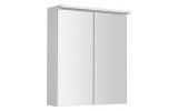KAWA STRIP galerka s LED osvětlením 60x70x22cm, bílá