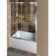 DEEP sprchové dveře 1100x1650mm, čiré sklo