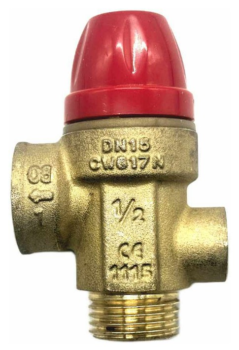 Levně TIEMME pojistný ventil s připojením na manometr G1/4" 1/2" x 1/2" 2,5 BAR MF PV.FM.12-25.MANO.IT