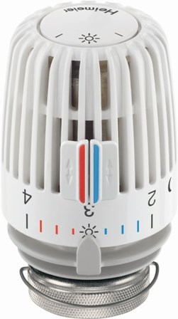 HEIMEIER K termostatická hlavice 6°C-28°C, s vestavěným čidlem, standardní, bílá 6020-00.500