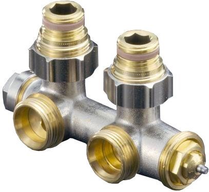 TOPheat připojovací armatura Multiblock T 1/2&quot; rohová, mosaz 1184084