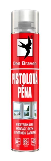 DEN BRAVEN pistolová pěna 750 ml, žlutá 40220RLT