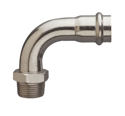 Levně Frabopress INOX koleno 90° prodloužené s vnějším závitem 18 mm x 1/2" FPN.XF92L.1815