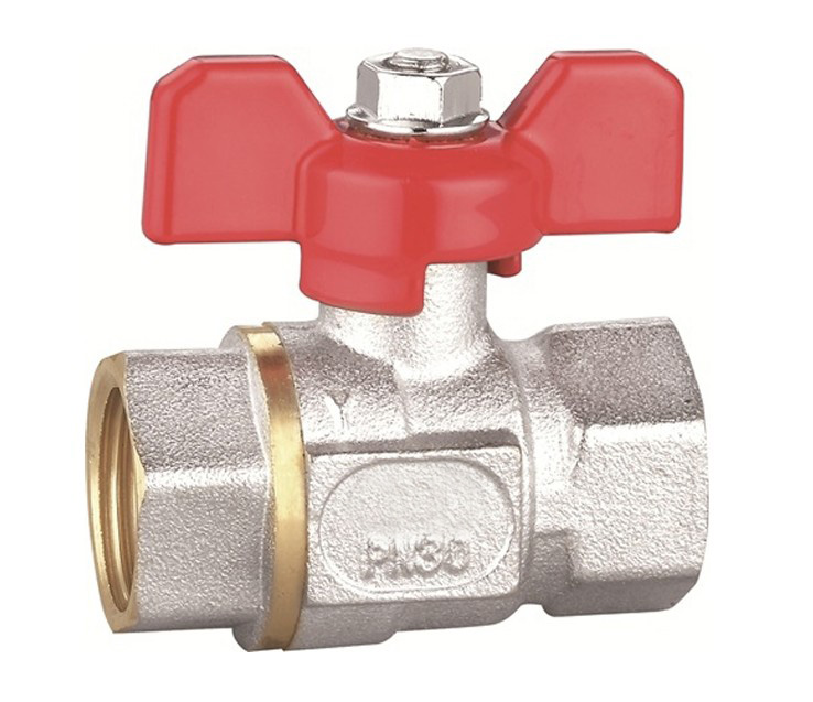 Levně Kulový kohout FF 1/2" s UCPÁVKOU, Motýlek, PN30 46130112
