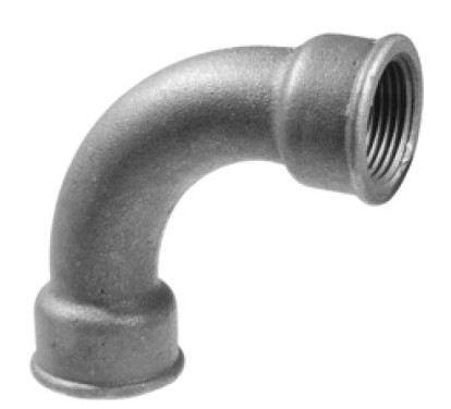 Levně Černý oblouk 1/2" FF 90° SVSFC00212