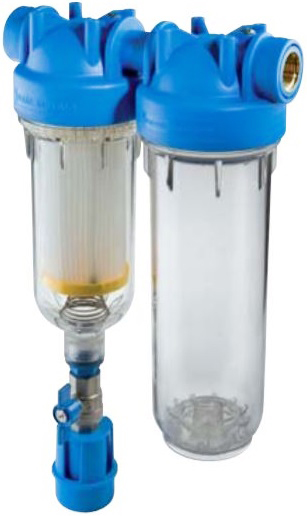 ATLAS Vodní filtr samočistící HYDRA DUO 1&quot; RSH 50mcr + Prázdná nádoba BX(SX) 8BAR 6096173