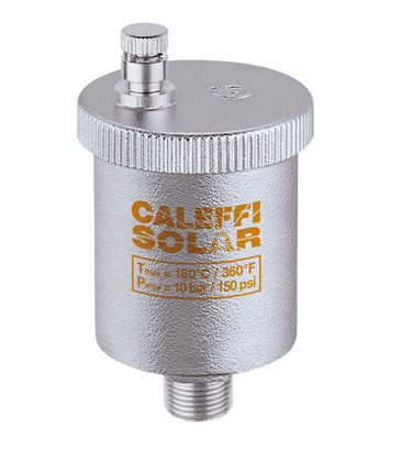 CALEFFI 250 Automatický odvzdušňovací ventil SOLAR 3/8&quot; Tmax 180°C 25038