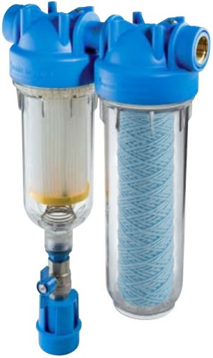 ATLAS Vodný filter samočistiaci HYDRA DUO 1&quot; RSH 50mcr + FA SANICO 10mcr SX 6096173FASAN10