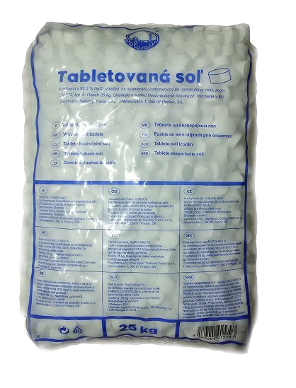 Tabletová regenerační sůl - 25 kg pro úpravny a změkčovače vody REGSUL
