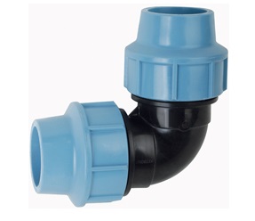 PE Koleno 90° 25 mm - svěrná spojka na polyetylen 470925