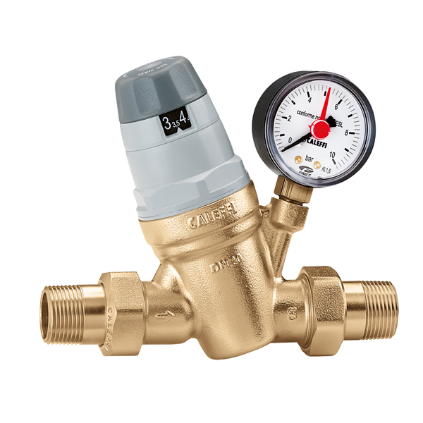 CALEFFI 5350 Regulátor tlaku vody DN50 - 2&quot; s manometrem, PN25 53502