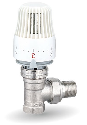 V&amp;G 403C Termostatický ventil radiatorový rohový 1/2&quot; PN10, Tmax 110°C s termostatickou hlavicou - SET 66403CSET