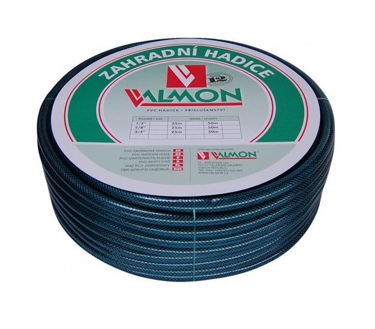 VALMON Zahradní hadice PVC 1/2&quot; x 10m - typ 1121, Pmax 10BAR, Neprůhledná 6421210